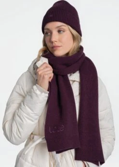 LOLE Everyday Merino Wool Scarf - Plum -Lole Fashion Shop LAW0888 P708 3 1900x