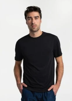 LOLE Performance Wool Short Sleeve - Black