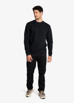 LOLE Easy Crew Neck Pullover - Black -Lole Fashion Shop LSM0199 N415 3 1900x