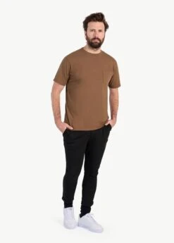 LOLE Crew Neck Short Sleeve T-Shirt - Fossil -Lole Fashion Shop LSM0201 C213 3 1900x