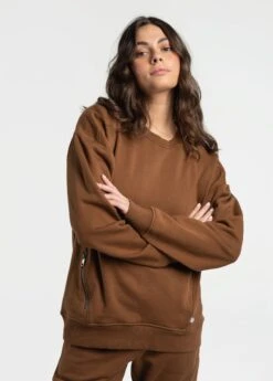 LOLE Essential Organic Pullover - Black Walnut -Lole Fashion Shop LSU0002 C207 4 1900x