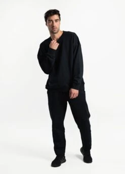 LOLE Essential Organic Cotton Joggers - Black -Lole Fashion Shop LSU0003 N415 7 1900x