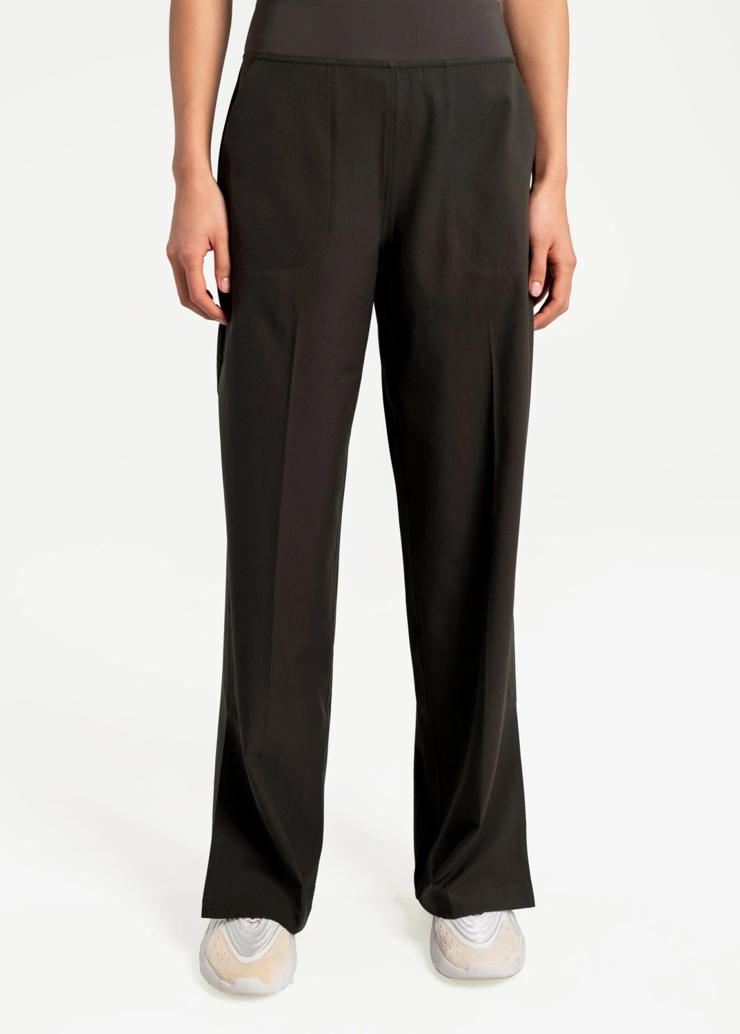 LOLE Connect Wide Leg Pants - Olive 2 LOLE Connect Wide Leg Pants - Olive - Image 2