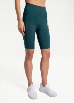 LOLE Step Up Biker Shorts - Emerald -Lole Fashion Shop LSW4300 V776 4 1900x