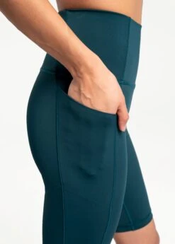 LOLE Step Up Biker Shorts - Emerald -Lole Fashion Shop LSW4300 V776 5 1900x