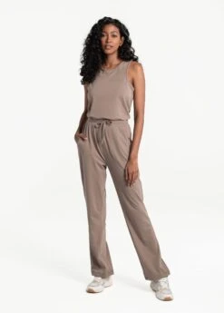LOLE Effortless Cotton Jumpsuit - Fossil