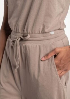 LOLE Effortless Cotton Jumpsuit - Fossil -Lole Fashion Shop LSW4307 C213 5 1900x