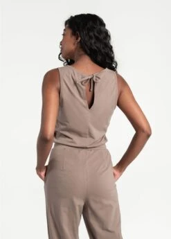 LOLE Effortless Cotton Jumpsuit - Fossil -Lole Fashion Shop LSW4307 C213 7 1900x