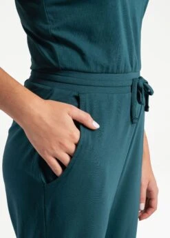 LOLE Effortless Cotton Jumpsuit - Emerald -Lole Fashion Shop LSW4307 V776 6 1900x