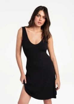 LOLE Traverse V-Neck Dress - Black