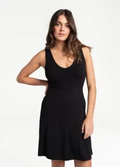 LOLE Traverse V-Neck Dress - Black -Lole Fashion Shop LSW4308 N415 5 1900x