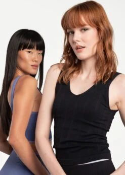 LOLE Asana V-Neck Tank Top - Black -Lole Fashion Shop LSW4323 N415 8 1900x