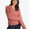 LOLE Camille V-Neck Sweater - Peony Heather