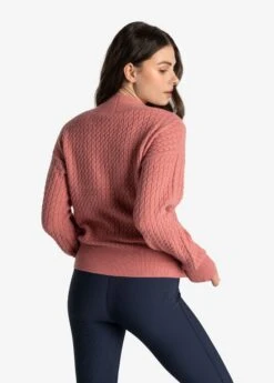 LOLE Camille V-Neck Sweater - Peony Heather -Lole Fashion Shop LSW4354 K770 3 1900x