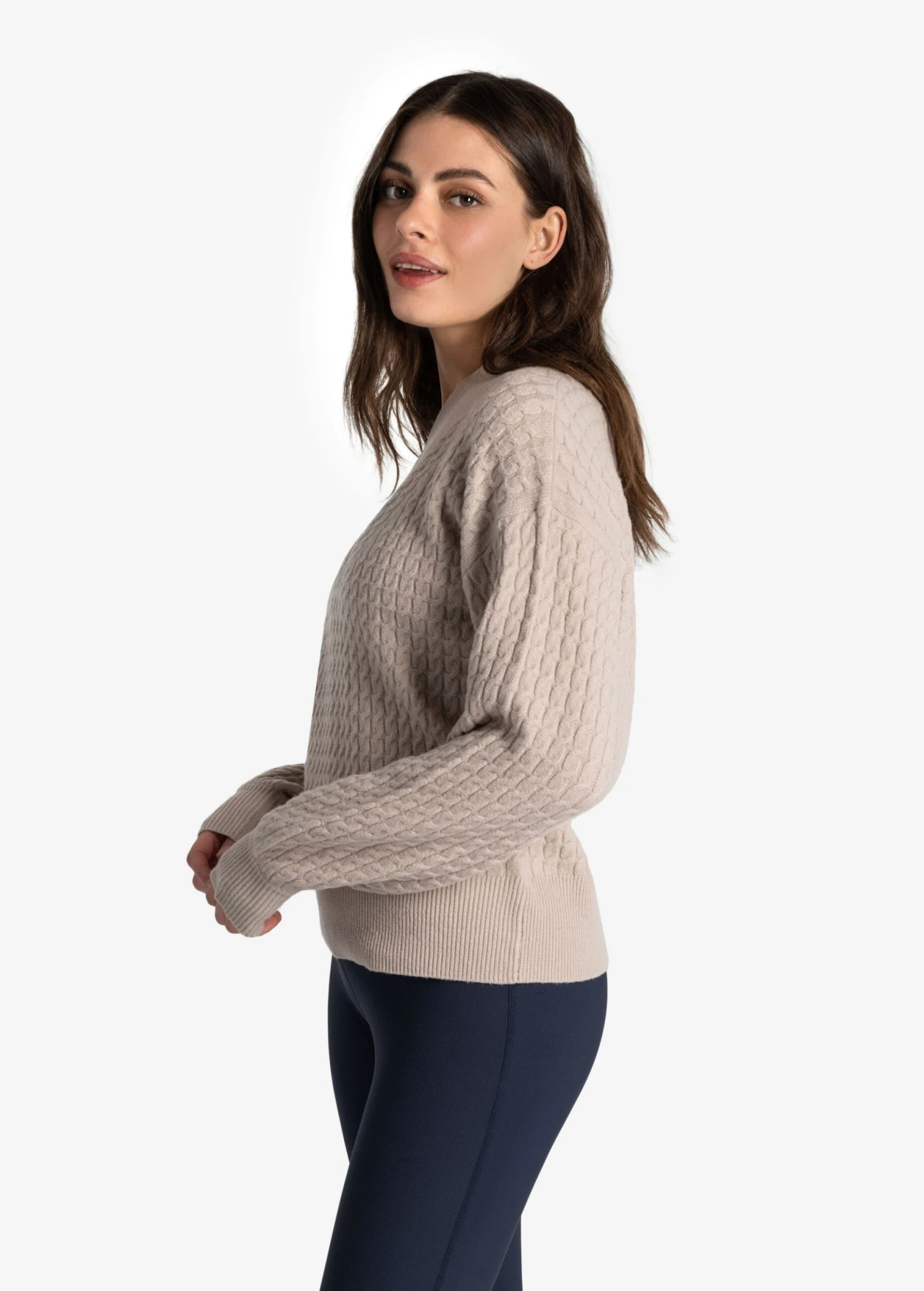LOLE Camille V-Neck Sweater - Abalone Heather 3 LOLE Camille V-Neck Sweater - Abalone Heather - Image 3
