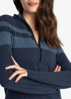 LOLE Eco Wool Turtle Neck Pullover - Outerspace Heather -Lole Fashion Shop LSW4357 BB07 2 1900x