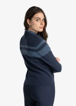 LOLE Eco Wool Turtle Neck Pullover - Outerspace Heather -Lole Fashion Shop LSW4357 BB07 4 1900x