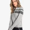 LOLE Eco Wool Turtle Neck Pullover - Light Grey Heather