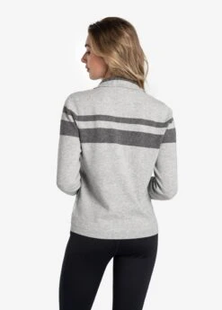 LOLE Eco Wool Turtle Neck Pullover - Light Grey Heather -Lole Fashion Shop LSW4357 G178 2 1900x