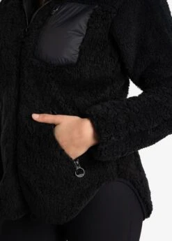 LOLE Yana Full Zip Fleece Cardigan - Black -Lole Fashion Shop LSW4369 N415 4 1900x