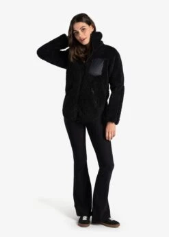 LOLE Yana Full Zip Fleece Cardigan - Black -Lole Fashion Shop LSW4369 N415 5 1900x