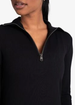 LOLE Traverse 1/2 Zip Dress - Black -Lole Fashion Shop LSW4370 N415 6 1900x