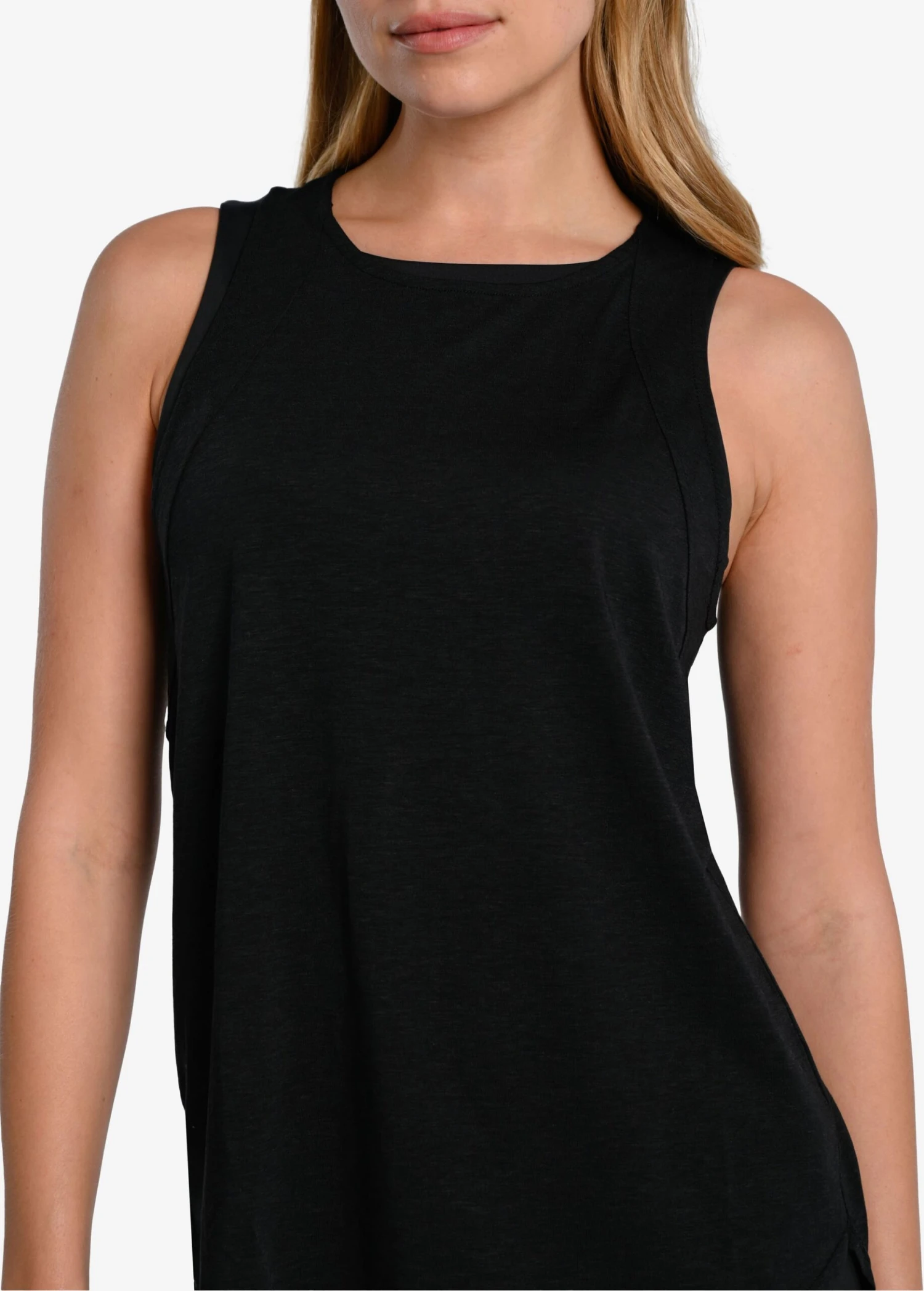 LOLE Performance Wool Moisture-wicking Tank Top - Black 3 LOLE Performance Wool Moisture-wicking Tank Top - Black - Image 3