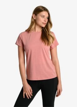 LOLE Performance Wool Moisture-wicking Short Sleeve - Peony -Lole Fashion Shop LSW4377 K135 3 1900x