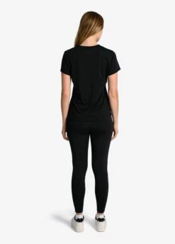LOLE Performance Wool Moisture-wicking Short Sleeve - Black -Lole Fashion Shop LSW4377 N415 4 1900x