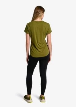 LOLE Performance Wool Moisture-wicking Short Sleeve - Tarragon -Lole Fashion Shop LSW4377 V794 4 1900x
