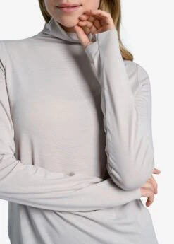 LOLE Performance Wool Moisture-wicking Turtleneck - Abalone -Lole Fashion Shop LSW4378 G370 5 1900x
