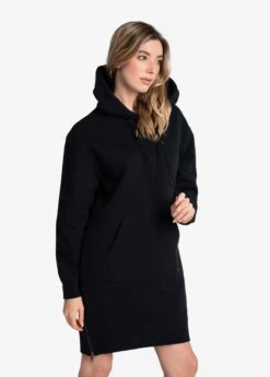 LOLE Easy Hoodie Oversized Dress - Black -Lole Fashion Shop LSW4382 N415 3 1900x