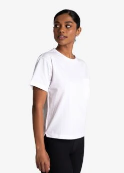 LOLE Effortless Cotton Tee - White -Lole Fashion Shop LSW4384 W101 3 1900x