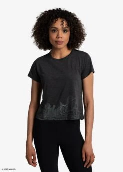 LOLE Everyday Short Sleeve - Marvel Black Cityscape