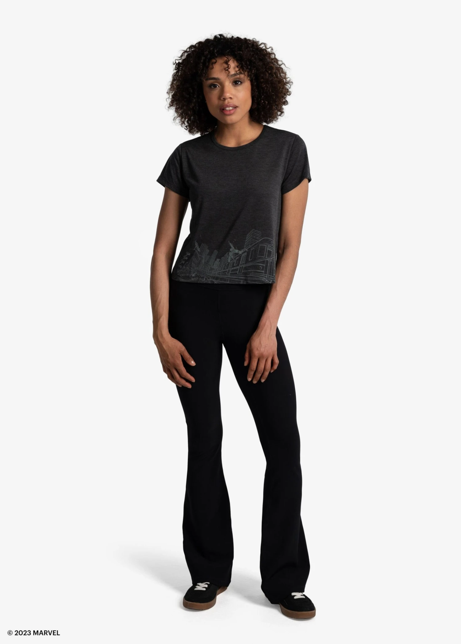 LOLE Everyday Short Sleeve - Marvel Black Cityscape 5 LOLE Everyday Short Sleeve - Marvel Black Cityscape - Image 5