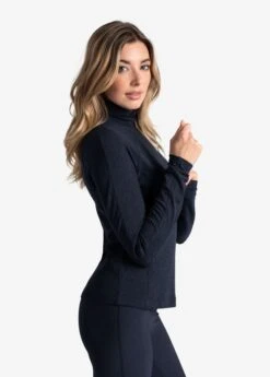 LOLE Traverse Turtle Neck Long Sleeve - Outerspace Heather -Lole Fashion Shop LSW4396 BB07 3 1900x