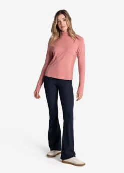 LOLE Traverse Turtle Neck Long Sleeve - Peony -Lole Fashion Shop LSW4396 K135 7 1900x