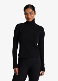 LOLE Traverse Turtle Neck Long Sleeve - Black