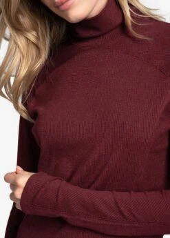LOLE Traverse Turtle Neck Long Sleeve - Port Heather 11 LOLE Traverse Turtle Neck Long Sleeve - Port Heather -Lole Fashion Shop LSW4396 R425 4 1900x