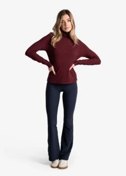 LOLE Traverse Turtle Neck Long Sleeve - Port Heather 13 LOLE Traverse Turtle Neck Long Sleeve - Port Heather -Lole Fashion Shop LSW4396 R425 6 1900x