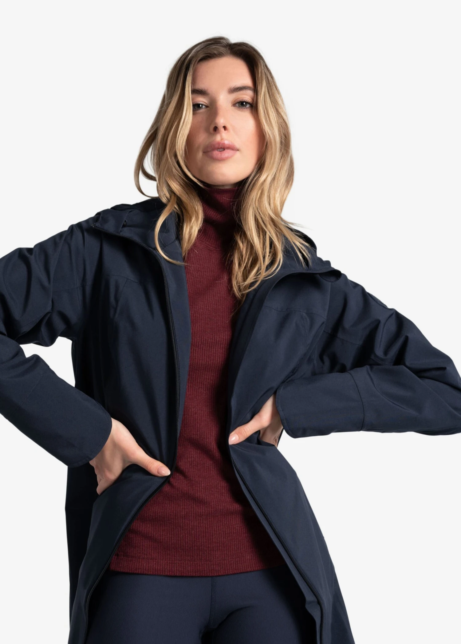 LOLE Traverse Turtle Neck Long Sleeve - Port Heather 7 LOLE Traverse Turtle Neck Long Sleeve - Port Heather - Image 7