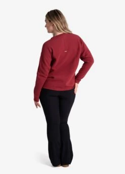 LOLE Ottoman V-Neck Pullover - Merlot -Lole Fashion Shop LSW4397 R421 4 1900x