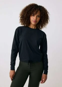 LOLE Om Tech Crew Neck Long Sleeve - Black