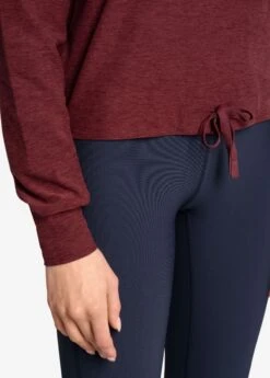 LOLE Om Tech Crew Neck Long Sleeve - Kombu Heather -Lole Fashion Shop LSW4404 V801 4 1900x