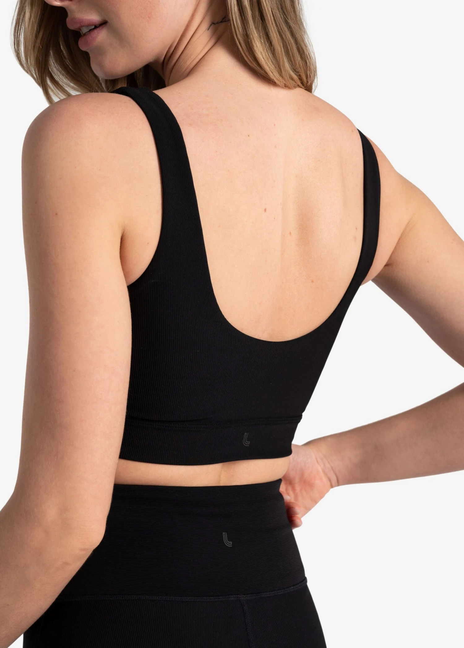 LOLE Sculpt Rib Bra - Black 2 LOLE Sculpt Rib Bra - Black - Image 2