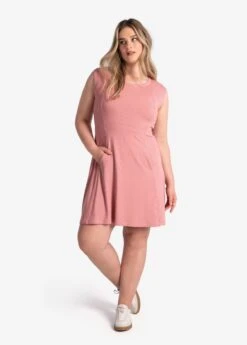 LOLE Traverse Short Sleeve Dress - Peony -Lole Fashion Shop LSW4414 K135 3 1900x