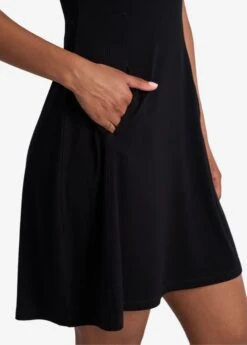 LOLE Traverse Short Sleeve Dress - Black -Lole Fashion Shop LSW4414 N415 6 1900x