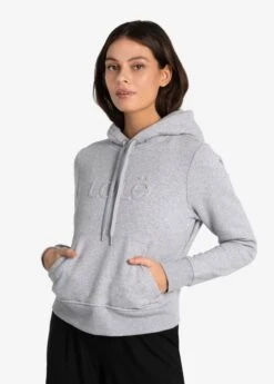 LOLE Lolë Icon Pullover Hoodie - Light Grey Heather
