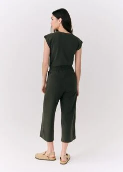 LOLE Effortless Wrap Jumpsuit - Olive -Lole Fashion Shop LSW4425 BB03 3 1900x
