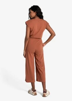 LOLE Effortless Wrap Jumpsuit - Rust -Lole Fashion Shop LSW4425 C228 3 1900x